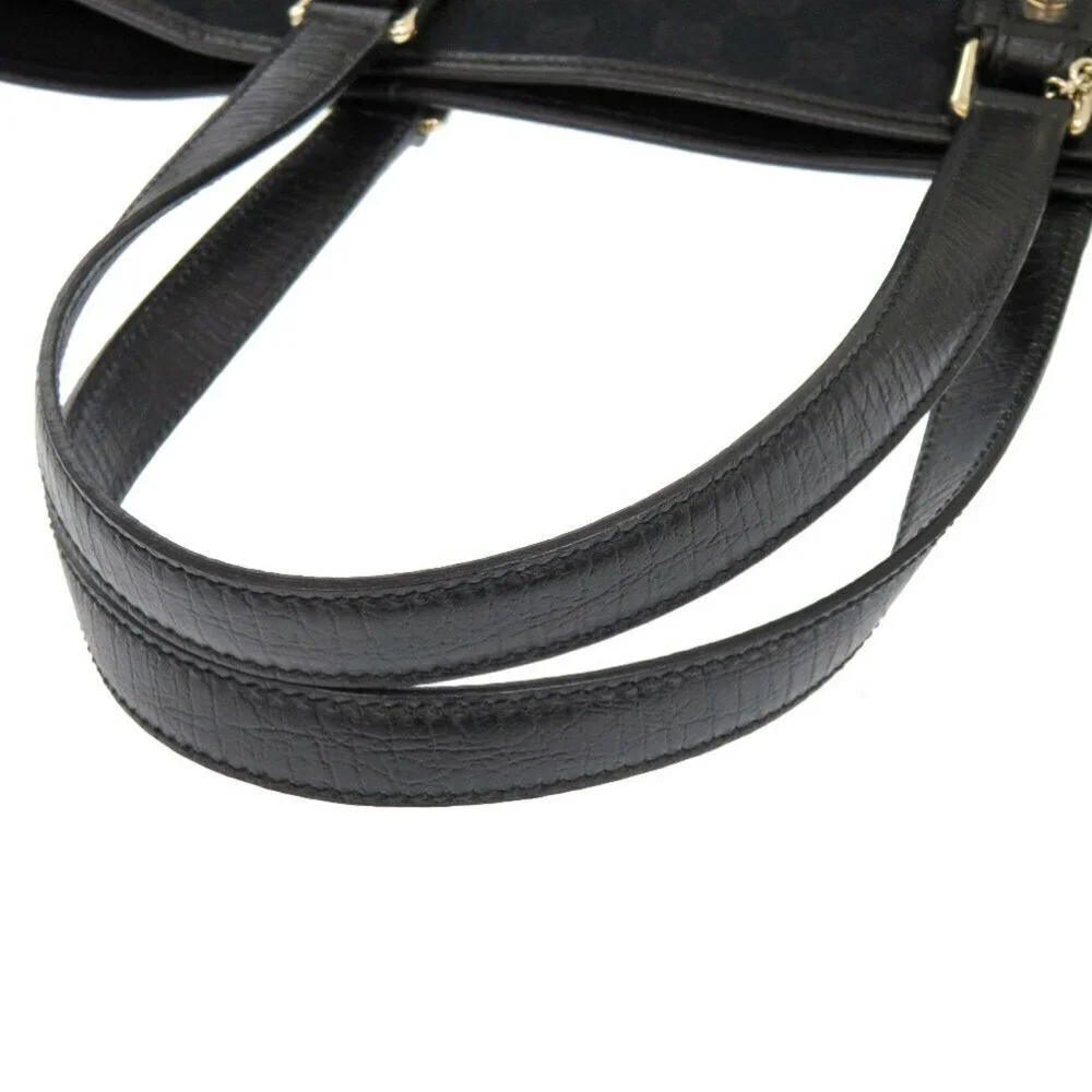 GUCCI Authentic Black Canvas Tote Bag - Picture 7 of 10